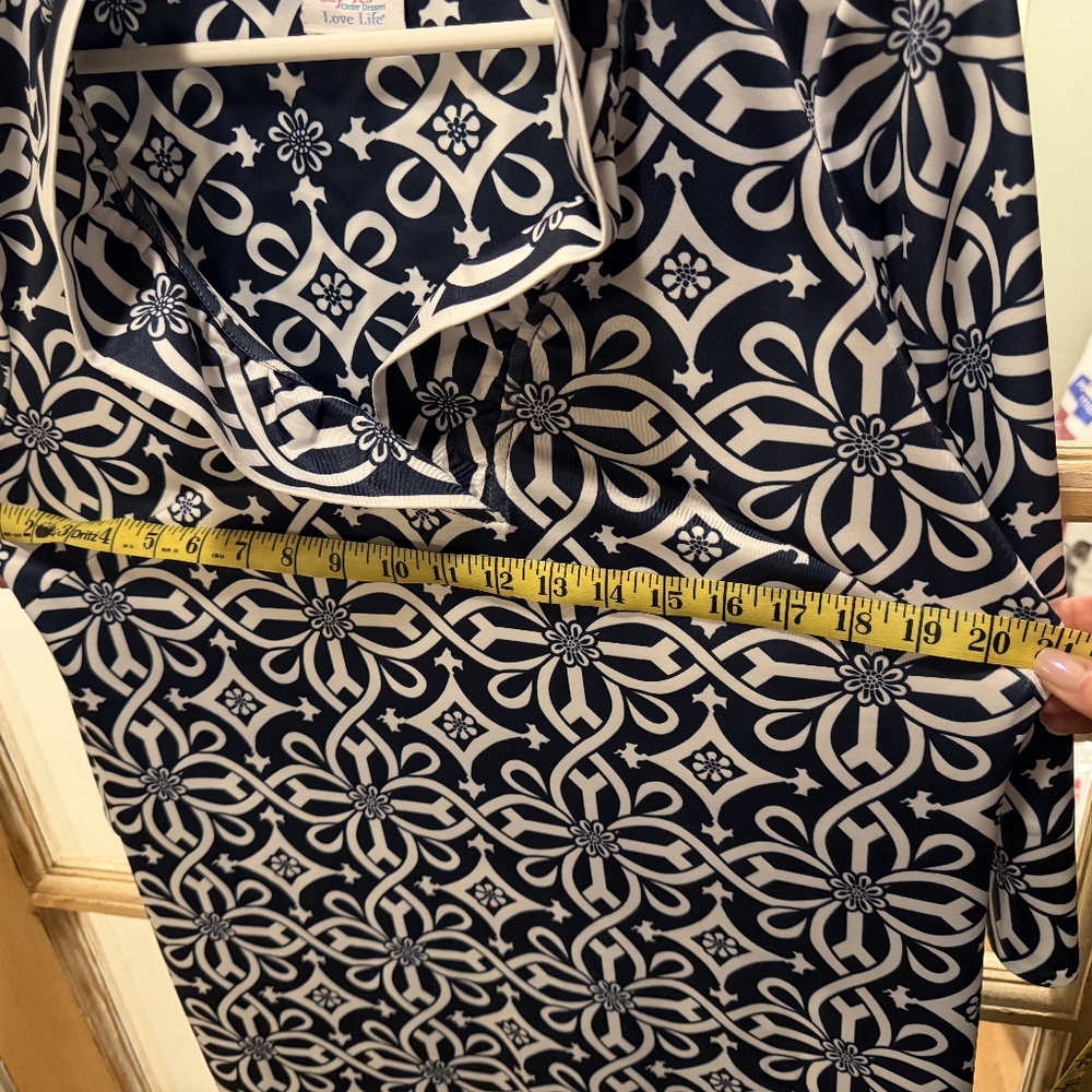 Gretchen Scott Designs Navy and White Floral Dress - Picture 3 of 3